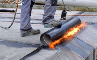 bitumen roof installation
