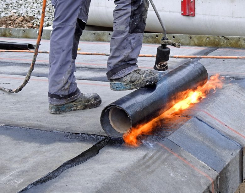 bitumen roof installation