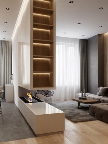 unique small apartment interior design IQOSA Architect
