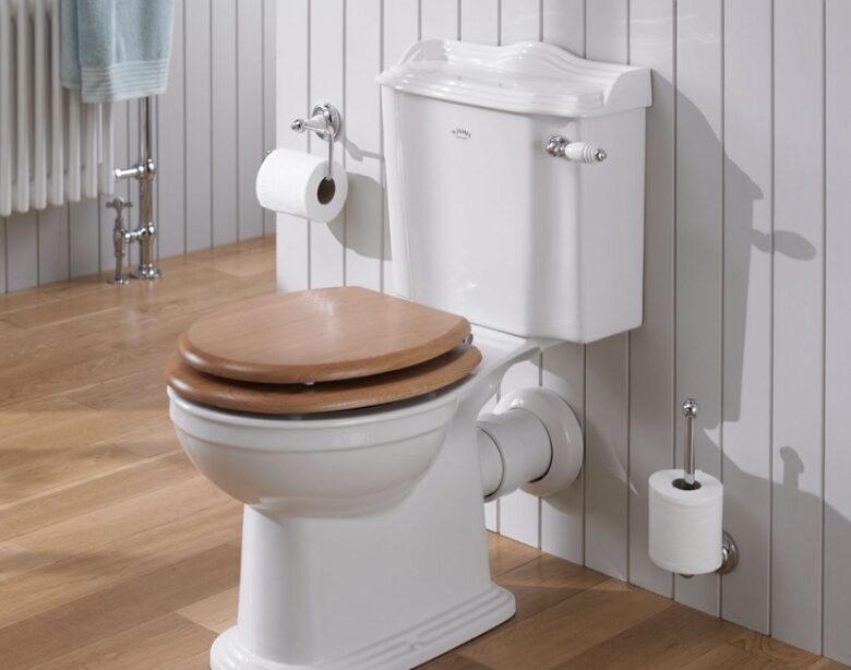 Clogged toilet with poop