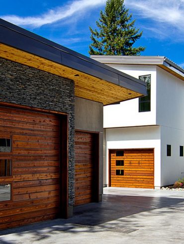 garage door mixture of materials