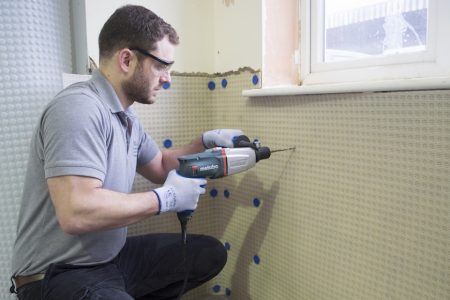 How to Treat Rising Damp in houses 1 Damp proofing walls with membrane