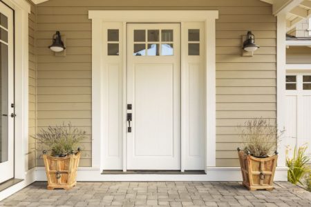 How to Choose a Front Door Color 1 Main Door white