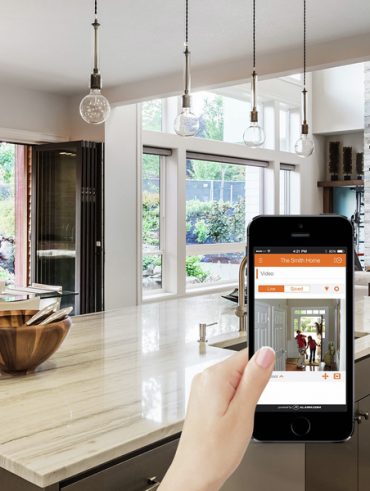 Smart home security system installed in a modern Spring Hill, TN residence.